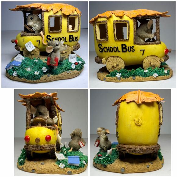 6 Fitz & Floyd Charming Tails Collectible Mice Figurines, Mouse Collection - Picture 7 of 11